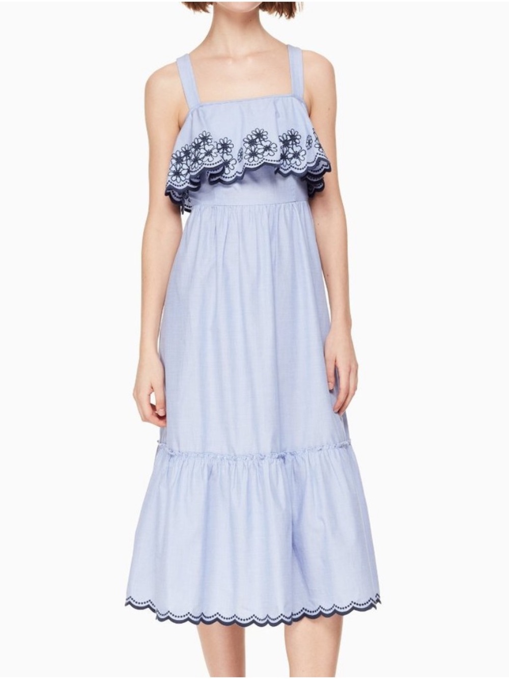 EUC Kate Spade Daisy Embroidered Patio Dress Sz